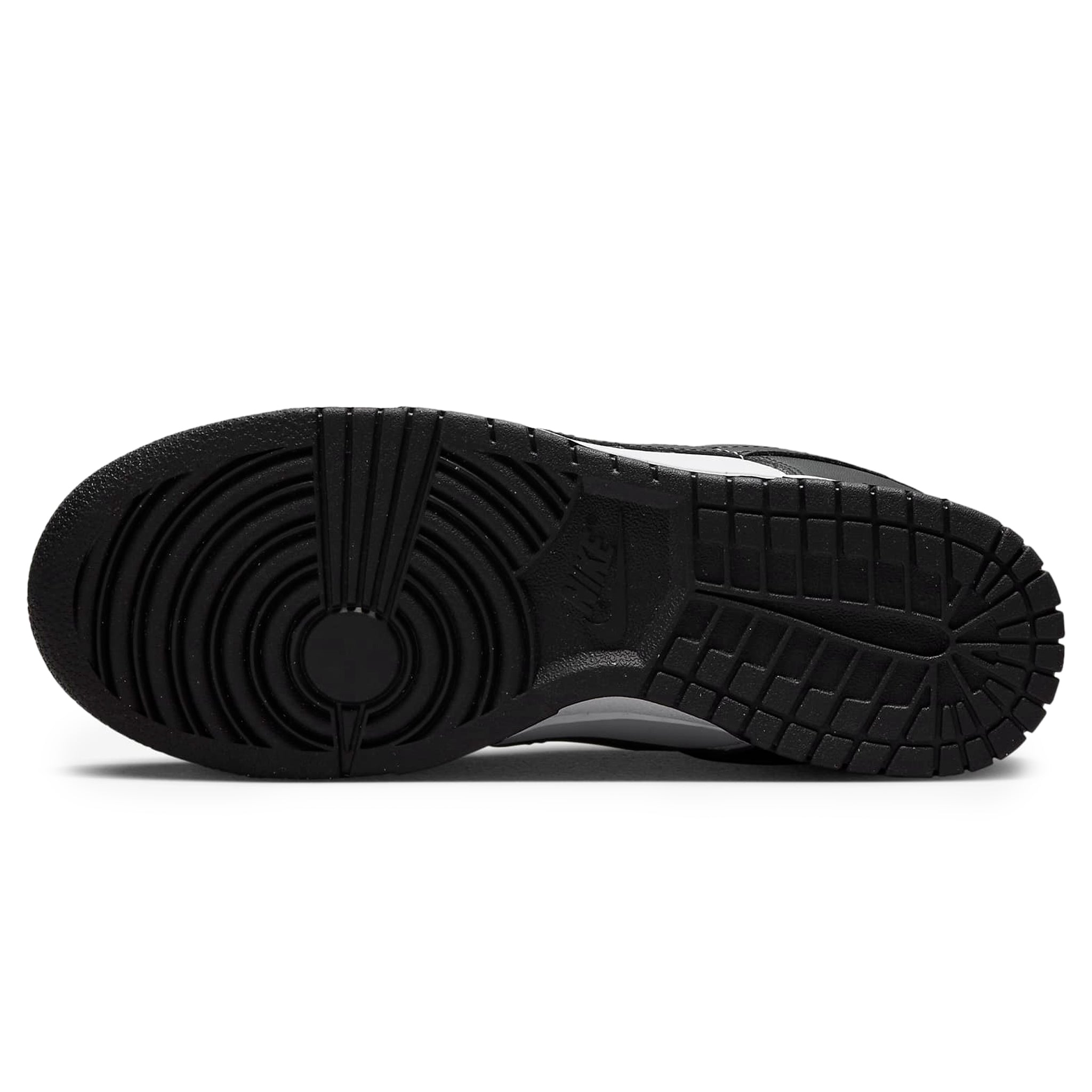 Sole view of Nike Dunk Low Next Nature Panda (W) DD1873-102